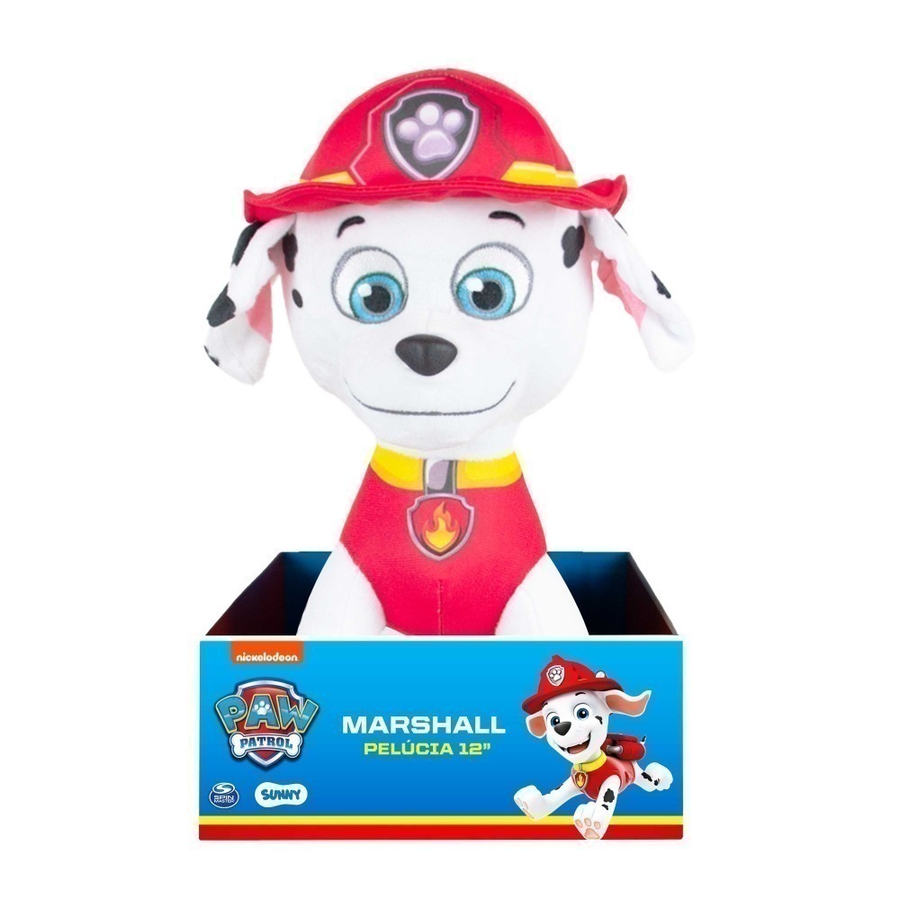 Patrulha Canina - Pelúcia De 30 Cm - Marshall