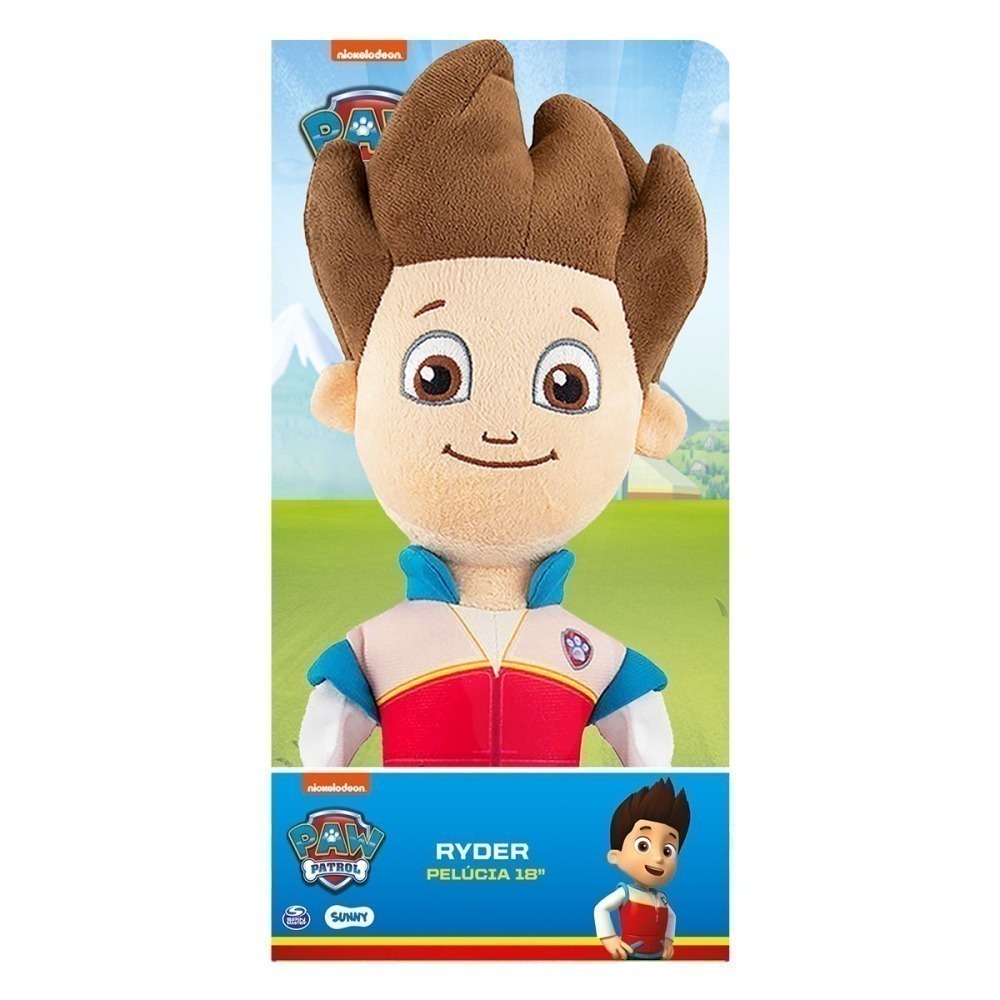 Patrulha Canina - Pelúcia Grande De 45 Cm - Ryder