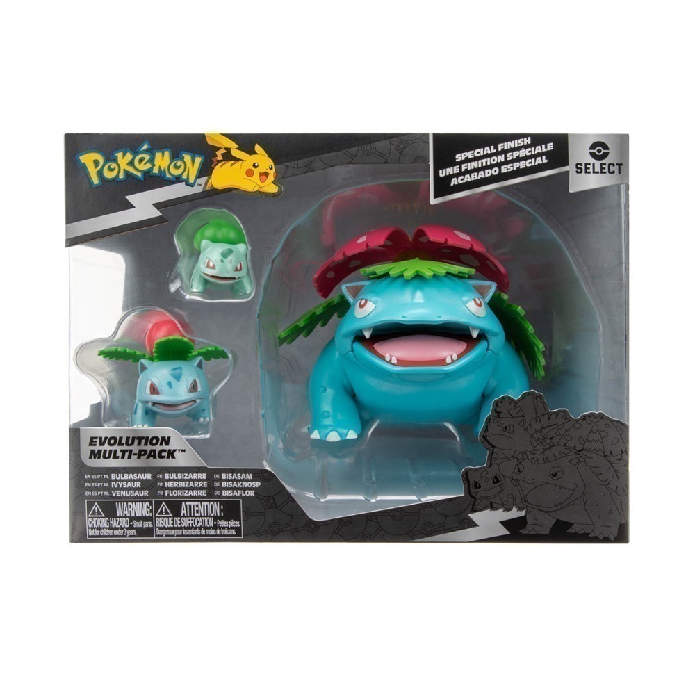Pokemon - Pack De Evolução - Bulbasauro, Ivysaur E Venusaur Pokemon - Pack De Evolução - Bulbasauro, Ivysaur E Venusaur