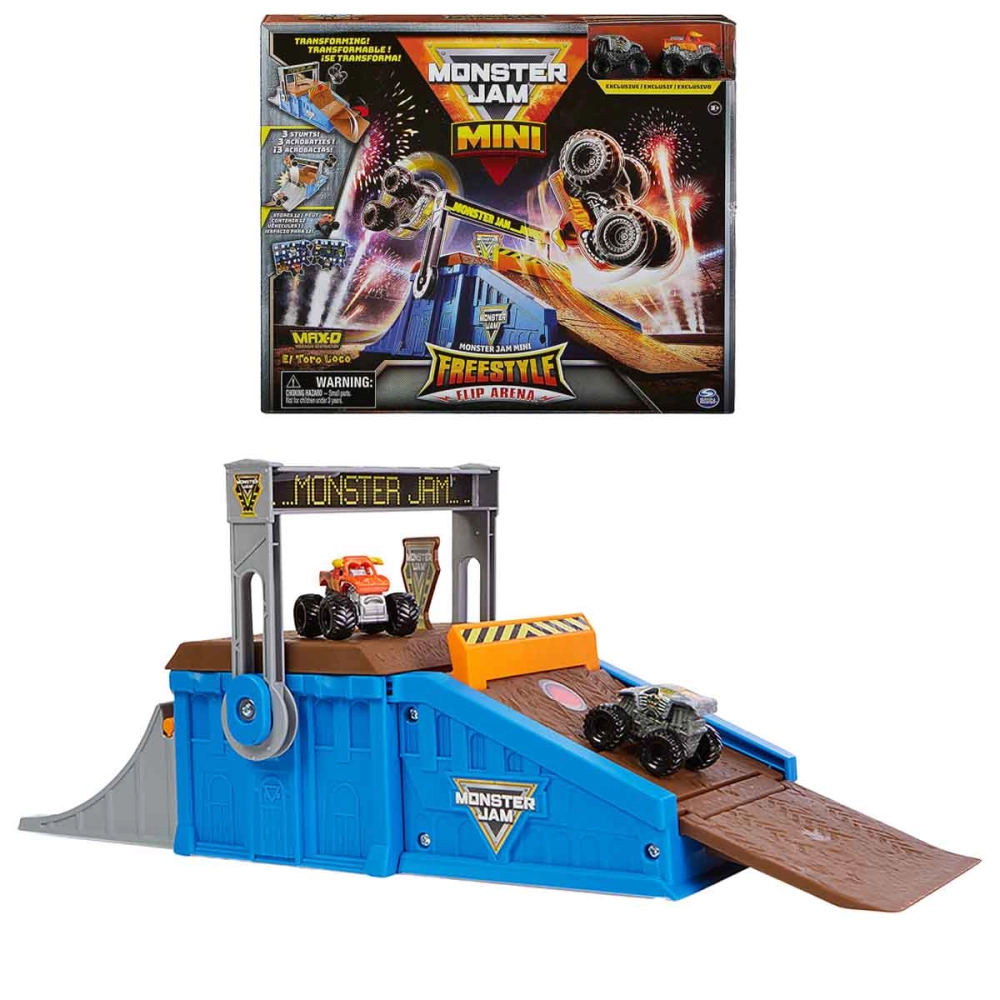 Monster Jam - Flip Arena Com Mini Max-D E El Toro Loco | Monster